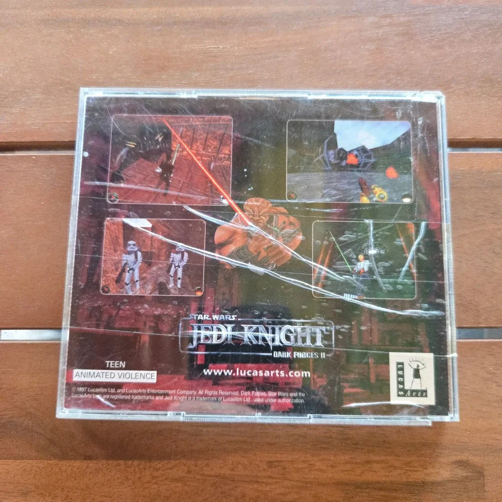 VTG Star Wars Jedi Knight Dark Forces II PC Game Windows 95 2 Disc Set BrokeCase